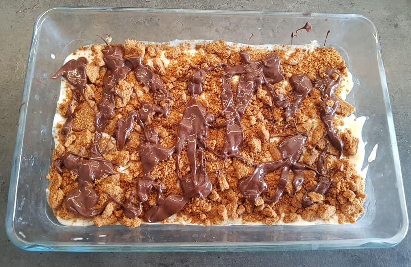 Ajout crème mascarpone et formation de la deuxième couche tiramisu 