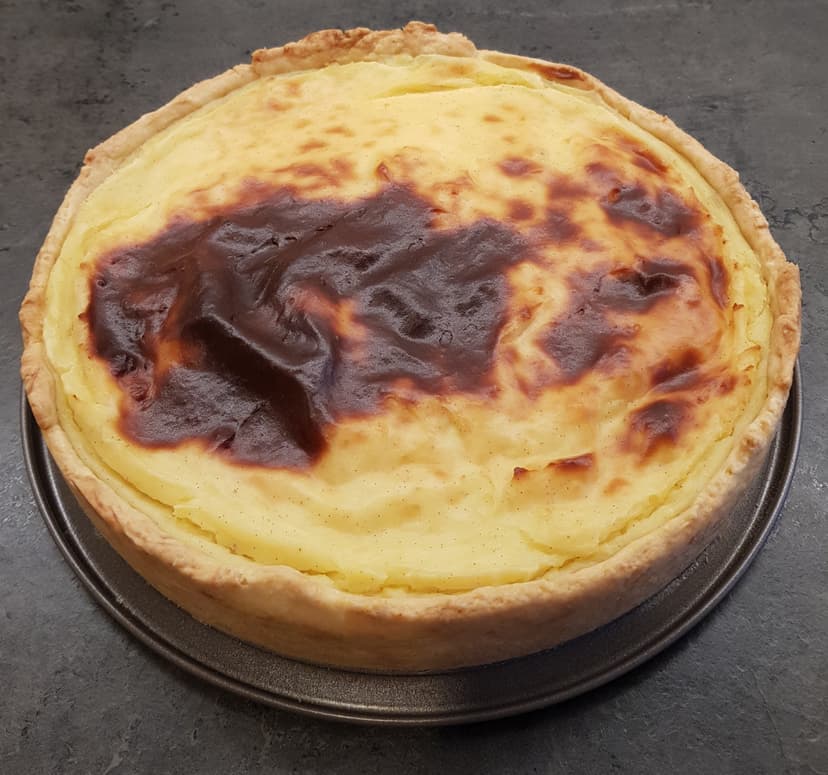 Flan après cuisson 